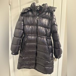 Moncler Black Meillon Long Down Jacket size 2 Medium